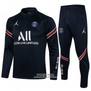 Chandal de Sudadera del Paris Saint-Germain Nino 2021/2022 Azul