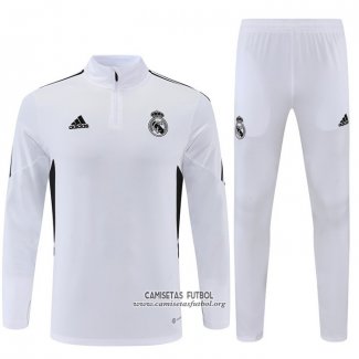 Chandal de Sudadera del Real Madrid 2022/2023 Blanco