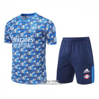 Chandal del Arsenal Manga Corta 2022/2023 Azul - Pantalon Corto