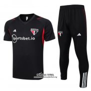 Chandal del Sao Paulo Manga Corta 2023/2024 Negro