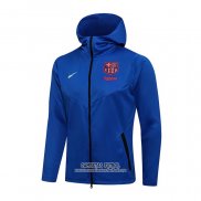 Chaqueta con Capucha del Barcelona 2021/2022 Azul