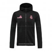 Chaqueta con Capucha del Real Madrid 2020/2021 Negro