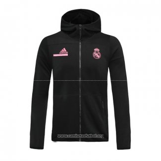 Chaqueta con Capucha del Real Madrid 2020/2021 Negro