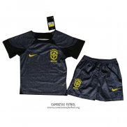 Camiseta Brasil Portero Nino 2022 Negro