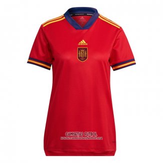 Camiseta Espana Primera Mujer Euro 2022