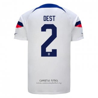 Camiseta Estados Unidos Jugador Dest Primera 2022