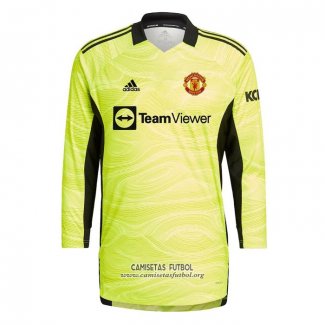 Camiseta Manchester United Portero Primera Manga Larga 2021/2022