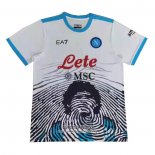 Tailandia Camiseta Napoli Maradona Special 2021/2022 Blanco