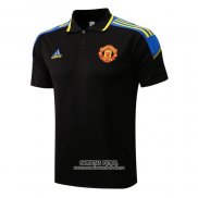 Camiseta Polo del Manchester United 2022/2023 Negro