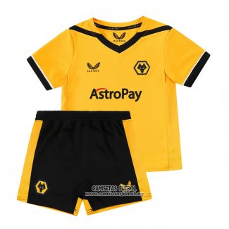 Camiseta Wolves Primera Nino 2022/2023