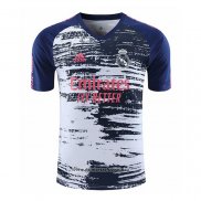 Camiseta de Entrenamiento Real Madrid 2020/2021 Blanco y Azul