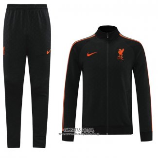 Chandal de Chaqueta del Liverpool 2021-2022 Negro