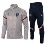 Chandal de Chaqueta del Paris Saint-Germain Jordan 2021/2022 Gris