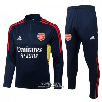 Chandal de Sudadera del Arsenal Nino 2022/2023 Azul