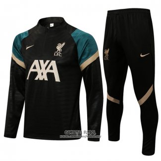 Chandal de Sudadera del Liverpool 2021/2022 Negro