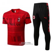 Chandal del AC Milan Manga Corta 2022/2023 Rojo