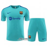 Chandal del Barcelona Manga Corta 2023/2024 Verde - Pantalon Corto