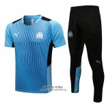 Chandal del Olympique Marsella Manga Corta 2021/2022 Azul