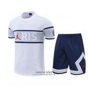 Chandal del Paris Saint-Germain Manga Corta 2022/2023 Blanco - Pantalon Corto