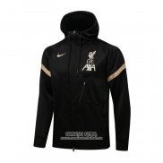 Chaqueta con Capucha del Liverpool 2021/2022 Negro