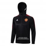 Chaqueta con Capucha del Manchester United 2022/2023 Negro