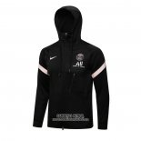 Chaqueta con Capucha del Paris Saint-Germain 2021/2022 Negro