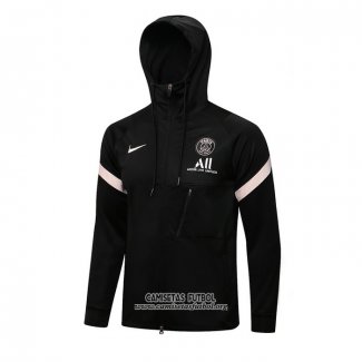 Chaqueta con Capucha del Paris Saint-Germain 2021/2022 Negro