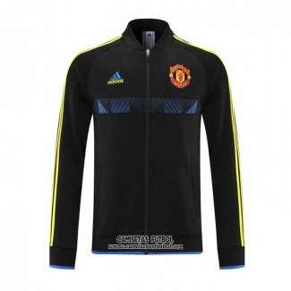 Chaqueta del Manchester United 2021/2022 Negro y Azul