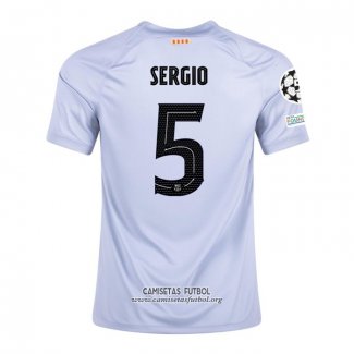 Camiseta Barcelona Jugador Sergio Tercera 2022/2023