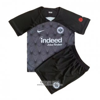 Camiseta Eintracht Frankfurt Segunda Nino 2022/2023