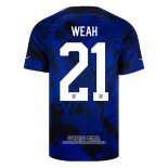 Camiseta Estados Unidos Jugador Weah Segunda 2022