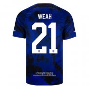 Camiseta Estados Unidos Jugador Weah Segunda 2022