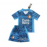 Camiseta Feyenoord Portero Nino 2021/2022 Azul