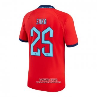 Camiseta Inglaterra Jugador Saka Segunda 2022