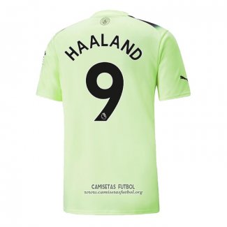 Camiseta Manchester City Jugador Haaland Tercera 2022/2023