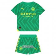 Camiseta Manchester City Portero Nino 2023/2024 Verde