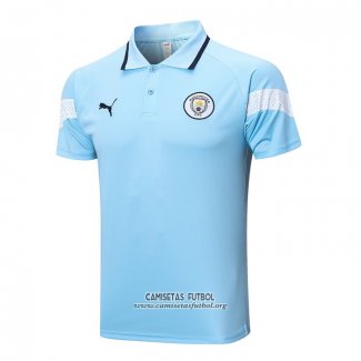 Camiseta Polo del Manchester City 2022/2023 Azul