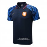 Camiseta Polo del Paises Bajos 2022/2023 Azul