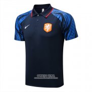 Camiseta Polo del Paises Bajos 2022/2023 Azul