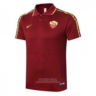 Camiseta Polo del Roma 2020/2021 Rojo