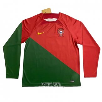 Camiseta Portugal Primera Manga Larga 2022