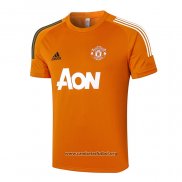 Camiseta de Entrenamiento Manchester United 2020/2021 Naranja