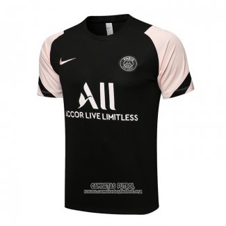 Camiseta de Entrenamiento Paris Saint-Germain 2021/2022 Negro y Rosa