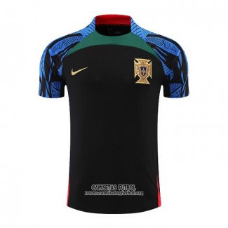 Camiseta de Entrenamiento Portugal 2022/2023 Negro