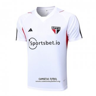 Camiseta de Entrenamiento Sao Paulo 2023/2024 Blanco