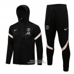 Chandal con Capucha del Paris Saint-Germain 2021/2022 Negro