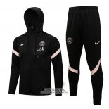 Chandal con Capucha del Paris Saint-Germain 2021/2022 Negro