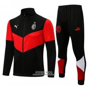 Chandal de Chaqueta del AC Milan 2021/2022 Negro