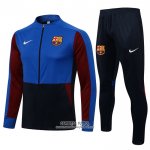 Chandal de Chaqueta del Barcelona 2021/2022 Azul y Rojo