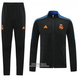 Chandal de Chaqueta del Real Madrid Nino 2021/2022 Negro